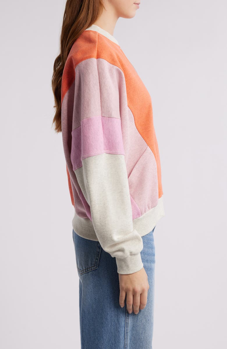 Rip Curl Colorblock Bomber Jacket, Alternate, color, 