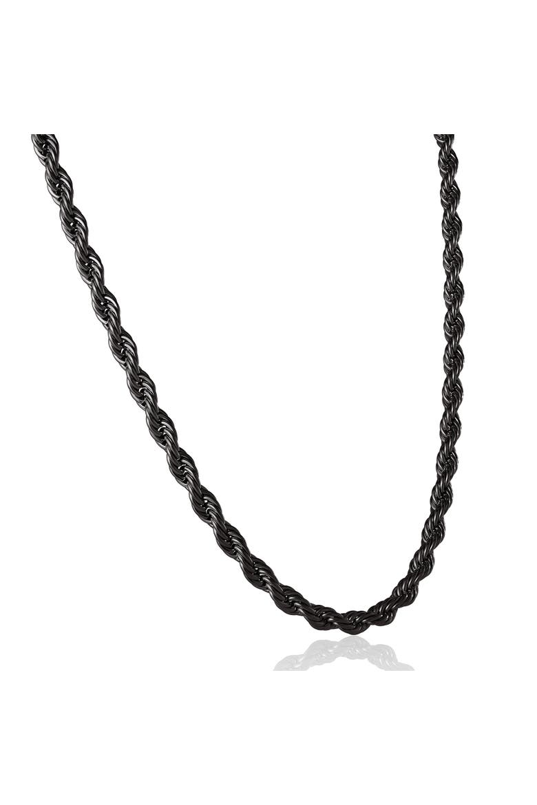 Black Twisted Rope Chain Necklace - 24'' Chain, Alternate, color, Black
