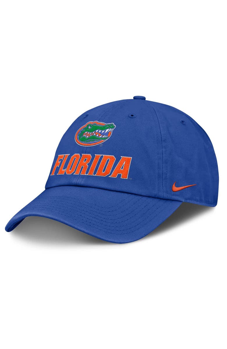 Nike Men's Nike Royal Florida Gators 2025 Sideline Club Adjustable Hat, Main, color, 