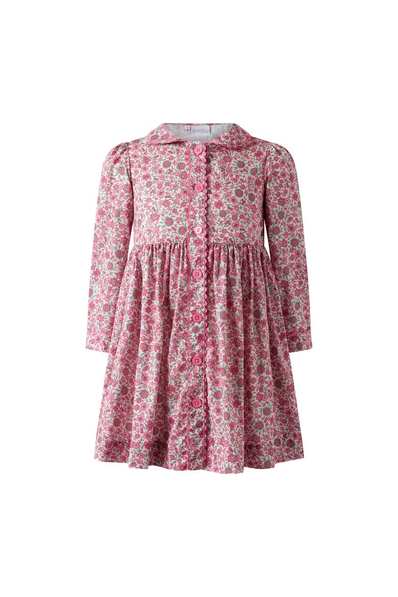 Cosmos Button-Front Dress, Main, color, Pink