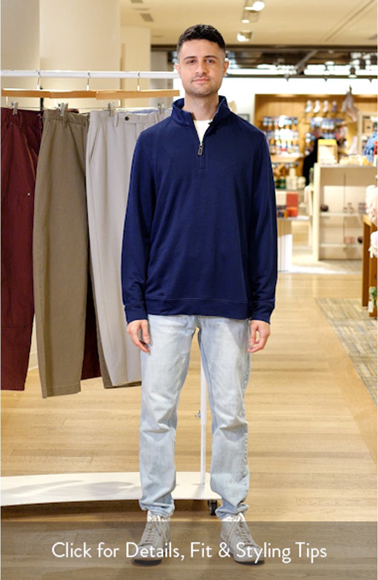 Modal Blend Quarter Zip Polo, sales video thumbnail