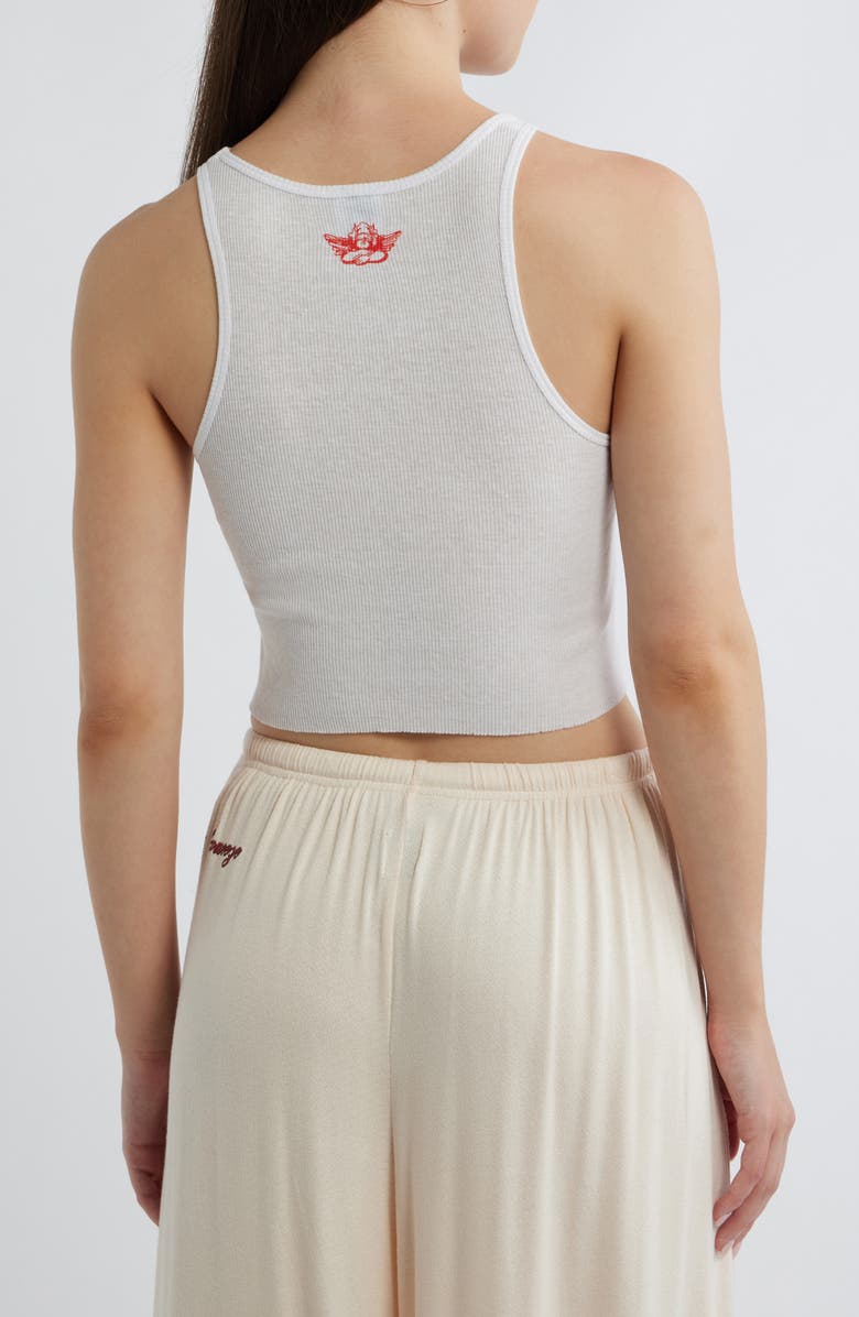BOYS LIE Main Squeeze Beegee Crop Tank, Alternate, color, White