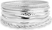 NORDSTROM RACK 10-Piece Textured Bangle Set