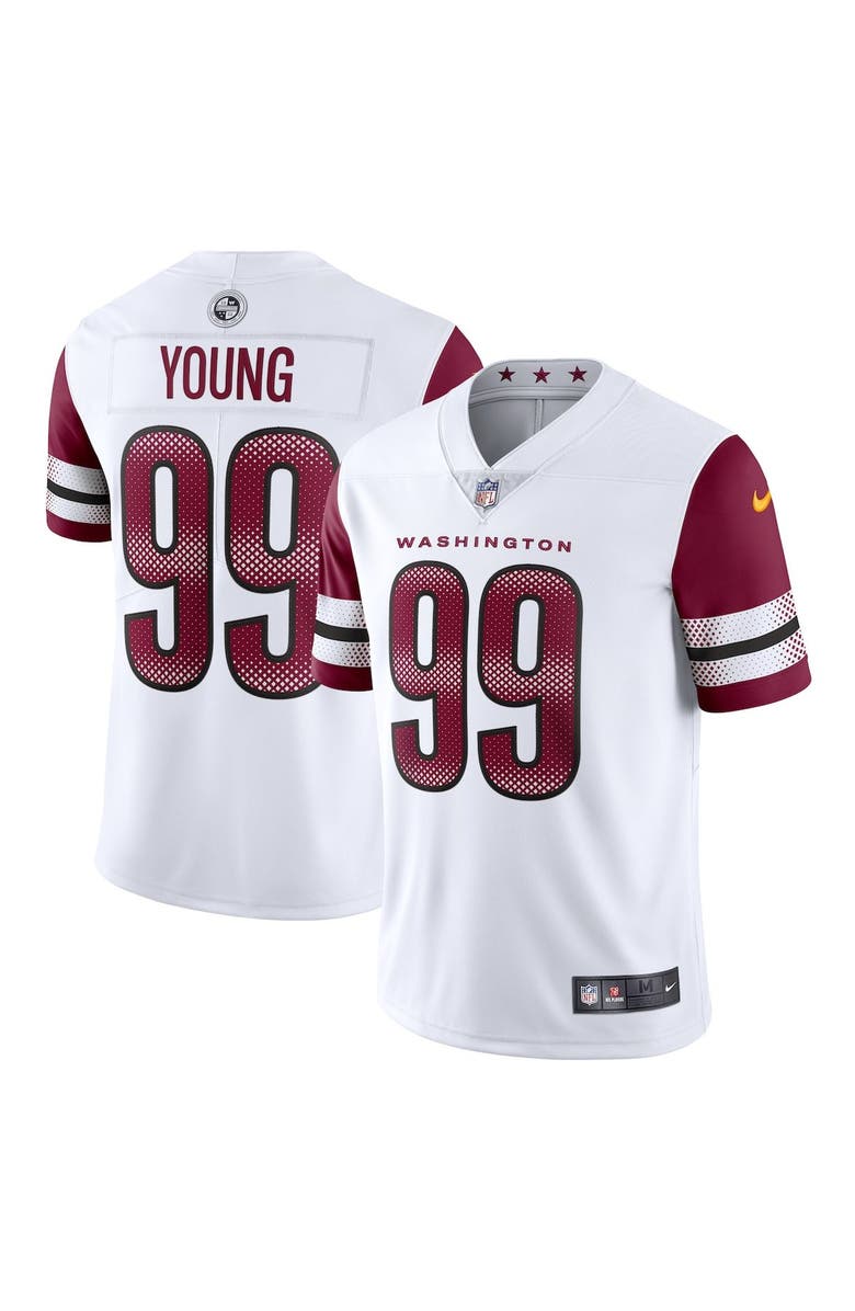 Nike Men's Nike Chase Young White Washington Commanders Vapor Limited Jersey, Main, color, 