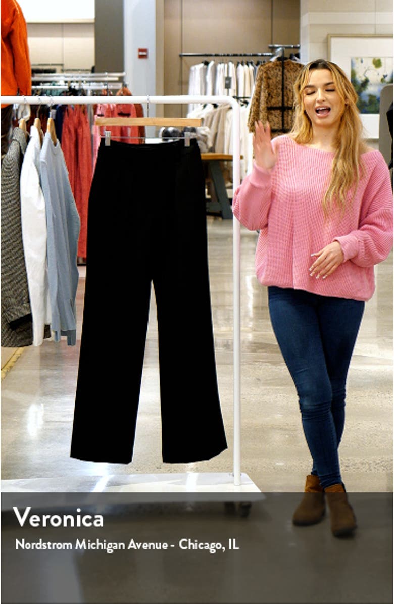 Shelly Wide Leg Crepe Pants, sales video thumbnail
