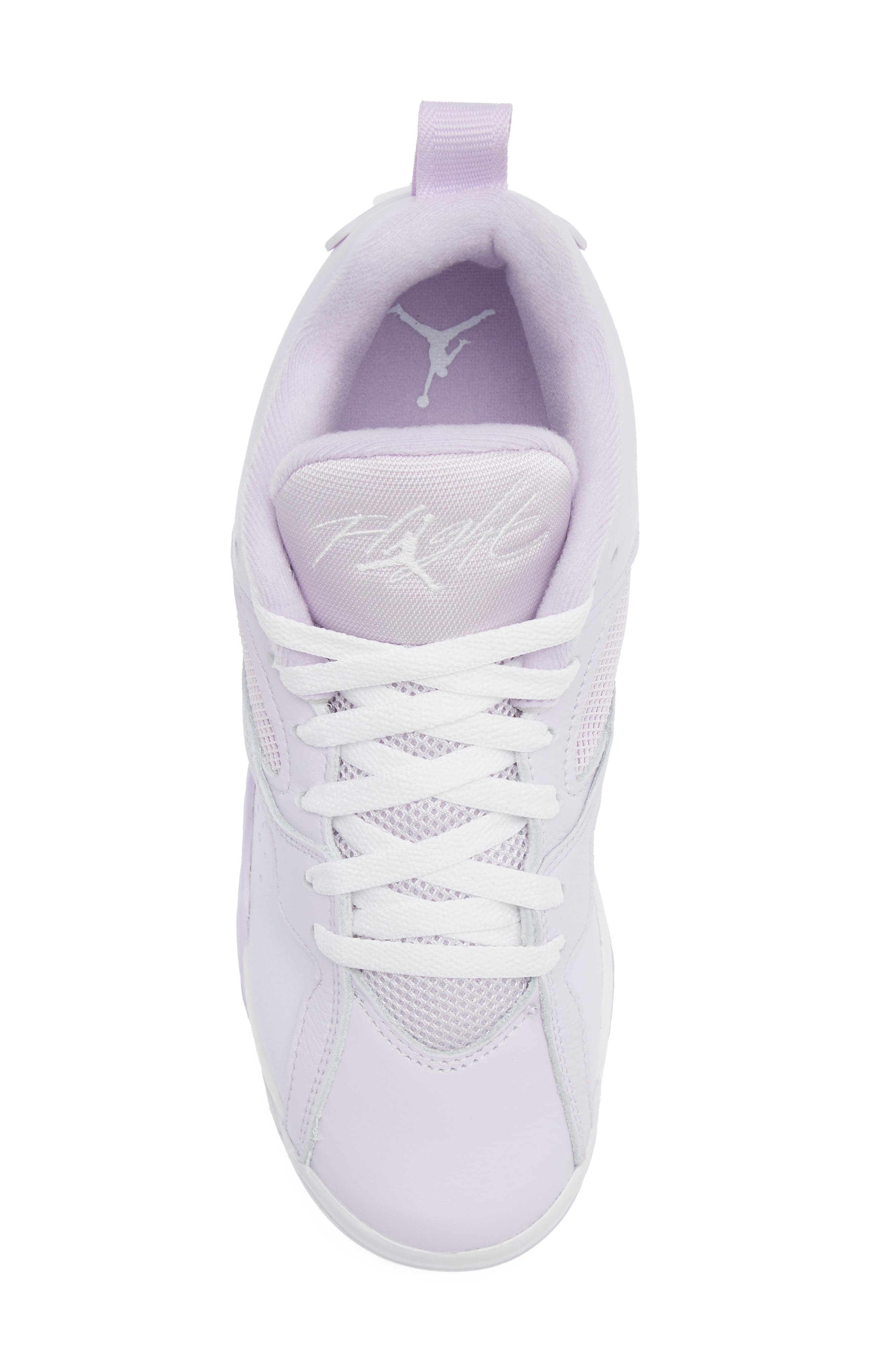 Kids' Jordan 7 RM Low Top Basketball Sneaker, Alternate, color, BARELY GRAPE/ WHITE/ VIOLET