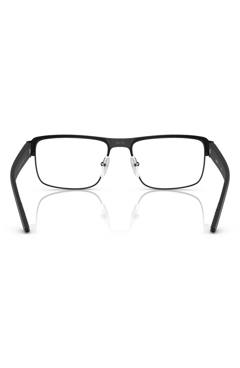 Prada Linea Rossa 56mm Rectangular Optical Glasses, Alternate, color, 