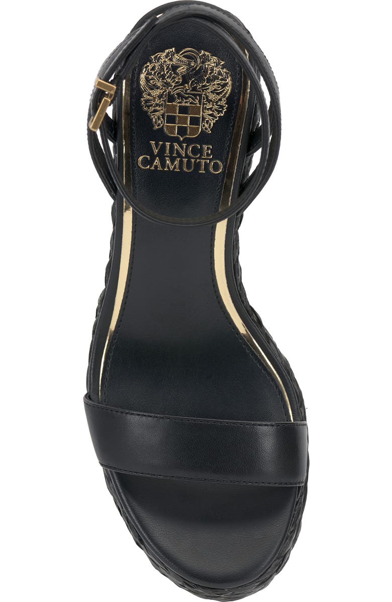 Vince Camuto Emrey Platform Wedge Sandal, Alternate, color, Black