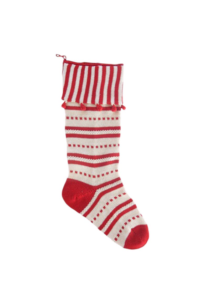 Candy Cuff Stocking, Main, color, Red