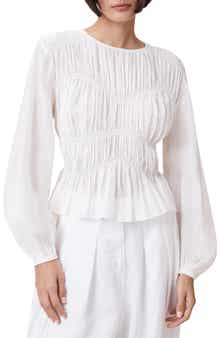 AllSaints Melani Blouson Sleeve Woven Shirt