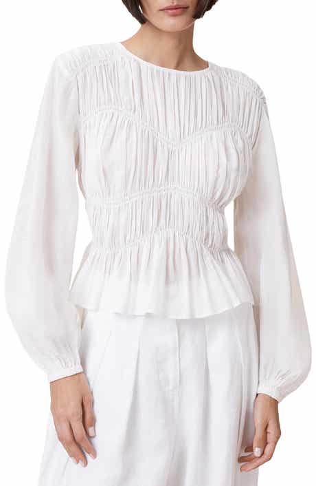 AllSaints Melani Blouson Sleeve Woven Shirt
