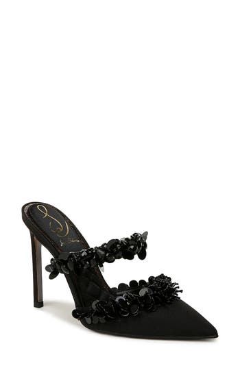 Sam Edelman Athena Womens Slip On Pointed Toe Pumps In Black