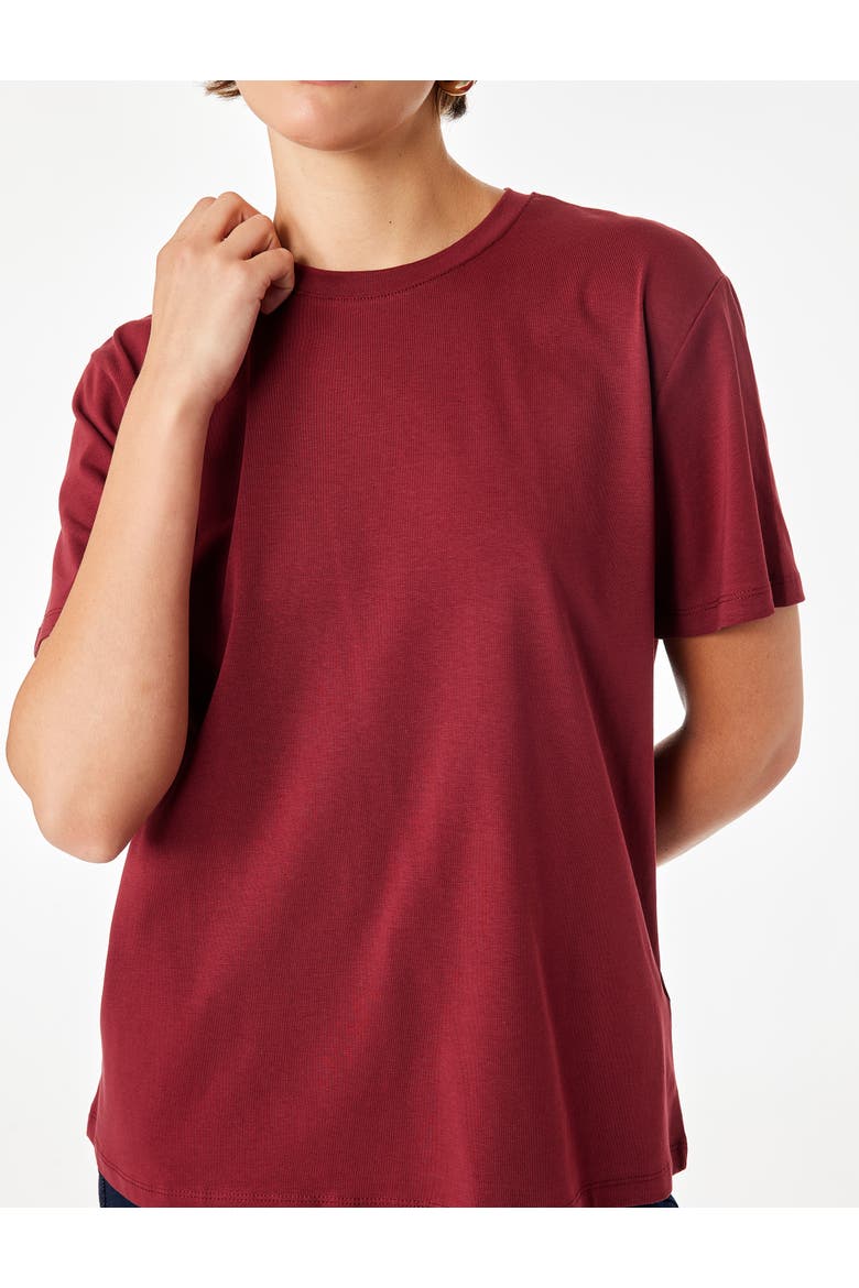 Oversize Basic T-Shirt, Alternate, color, BORDEUX