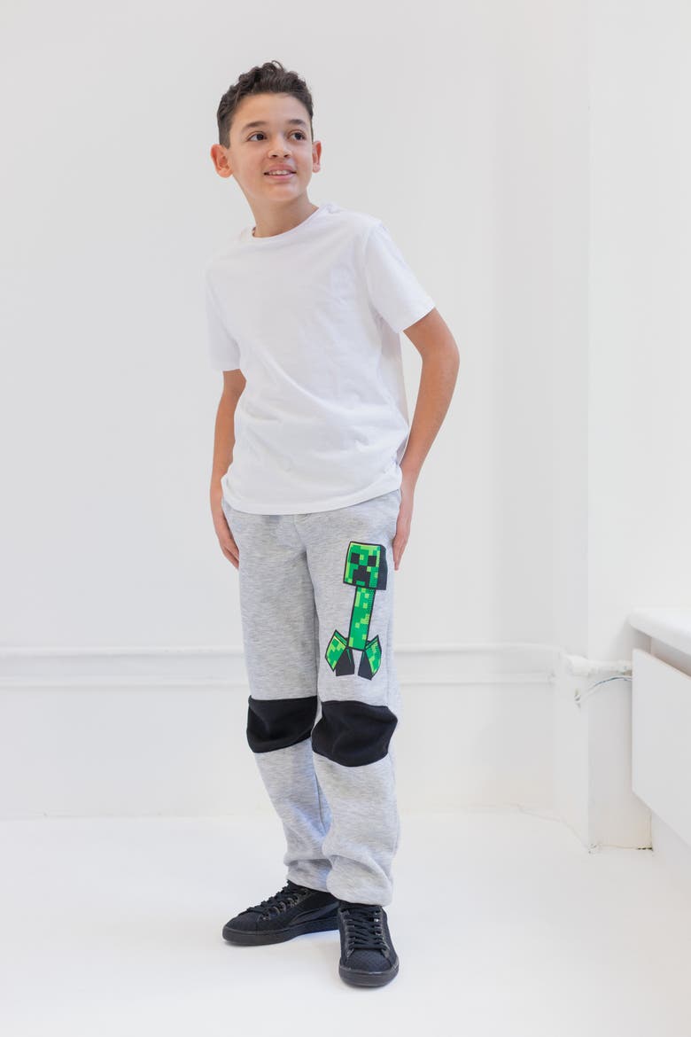 2-pack Fleece Jogger Pants (little Kid & Big Kid), Alternate, color, Heather Grey Black
