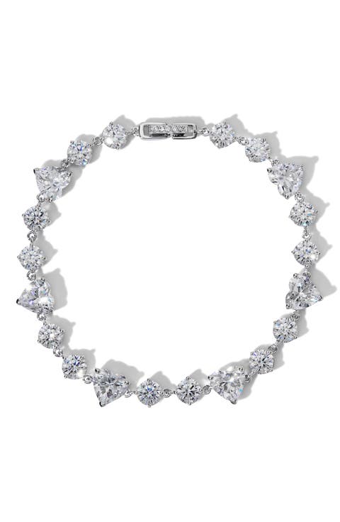 Le Bisou Halo Heart Line Bracelet