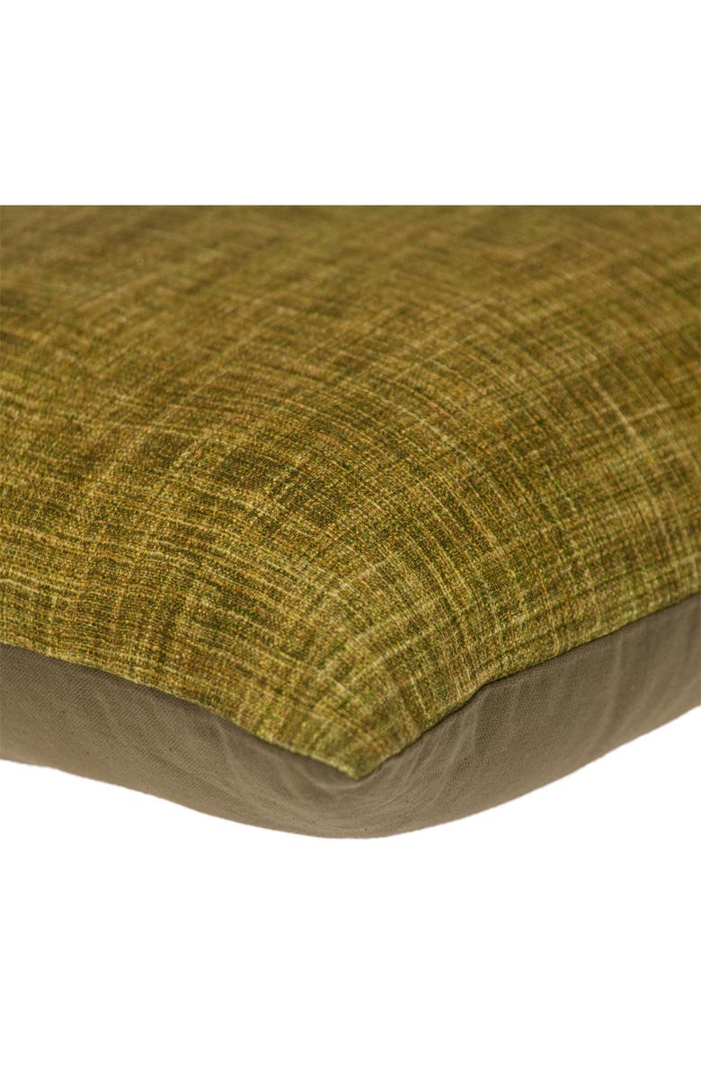 PARKLAND COLLECTION Textured Cotton Pillow, Alternate, color, Green