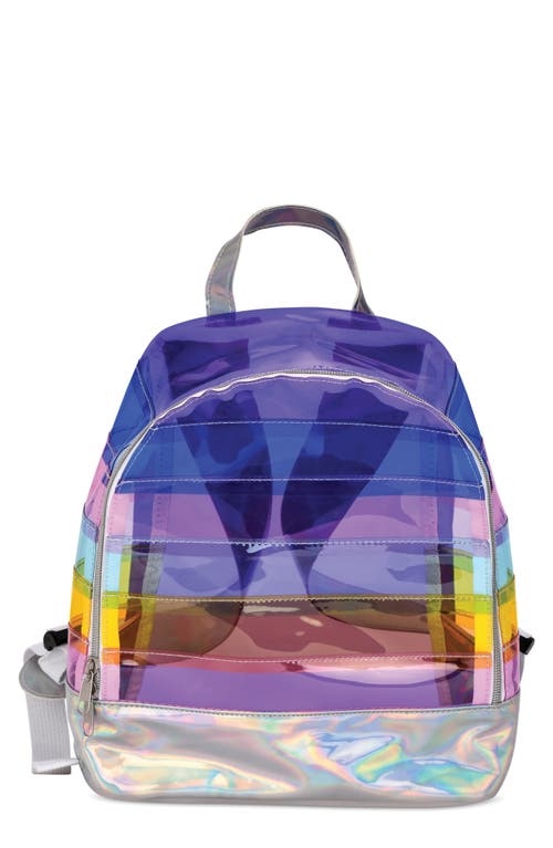 Iscream Kids' Happy Stripes Mini Backpack In Multi