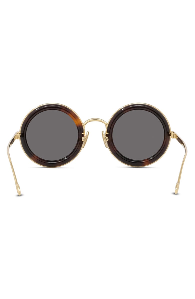 Loewe 45mm Small Round Sunglasses, Alternate, color, Dark Havana / Smoke
