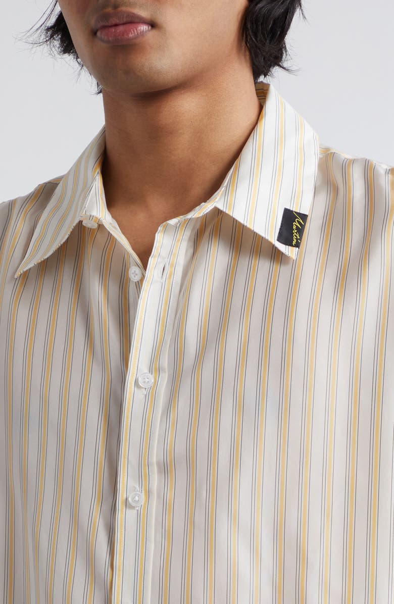 Martine Rose Classic Stripe Button-Up Shirt, Alternate, color, 