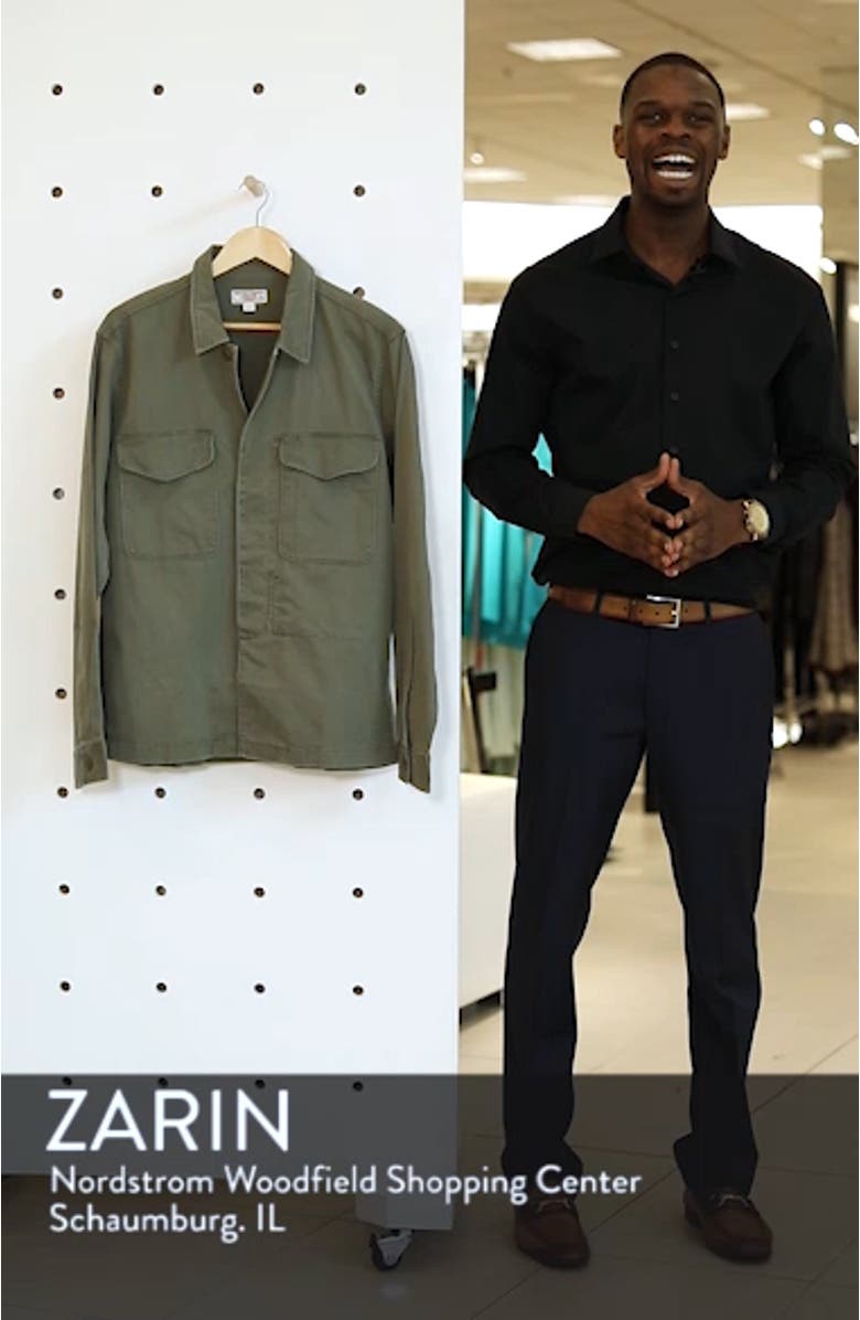 Regular Fit Military Shirt Jacket, sales video thumbnail