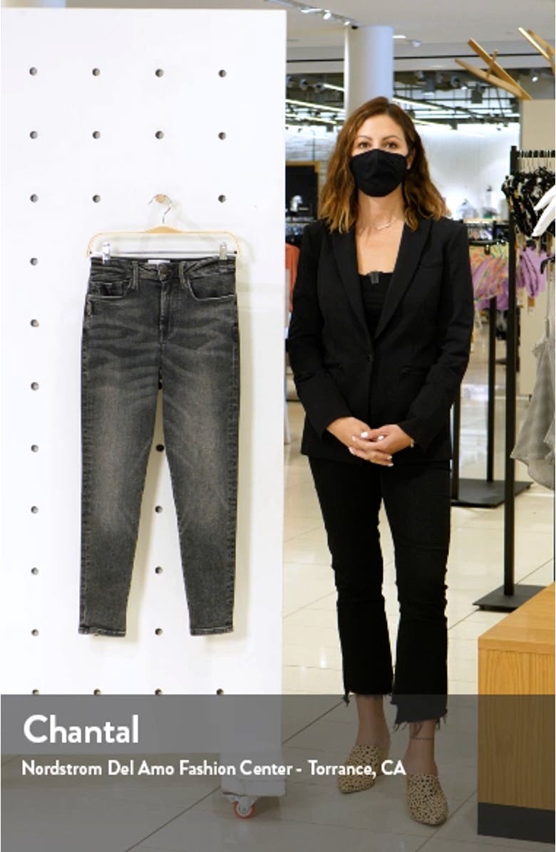 Le One High Waist Crop Skinny Jeans, sales video thumbnail