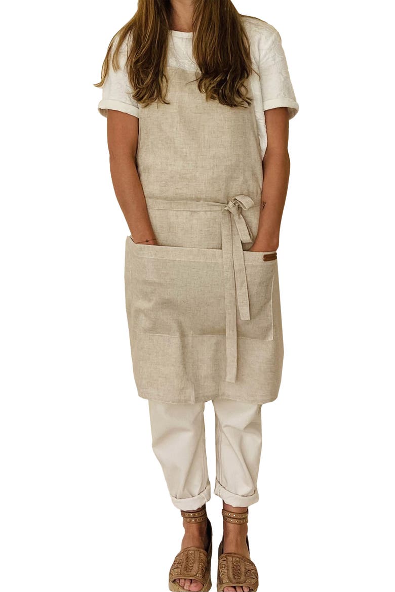 Lena Apron, Alternate, color, Natural