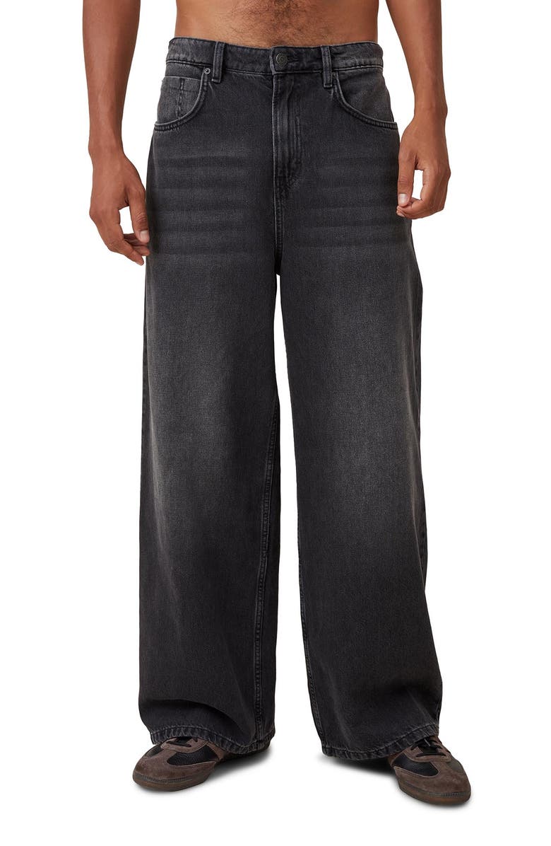 Cotton On Men's Super Baggy Jean, Alternate, color, Y2k Washed Black