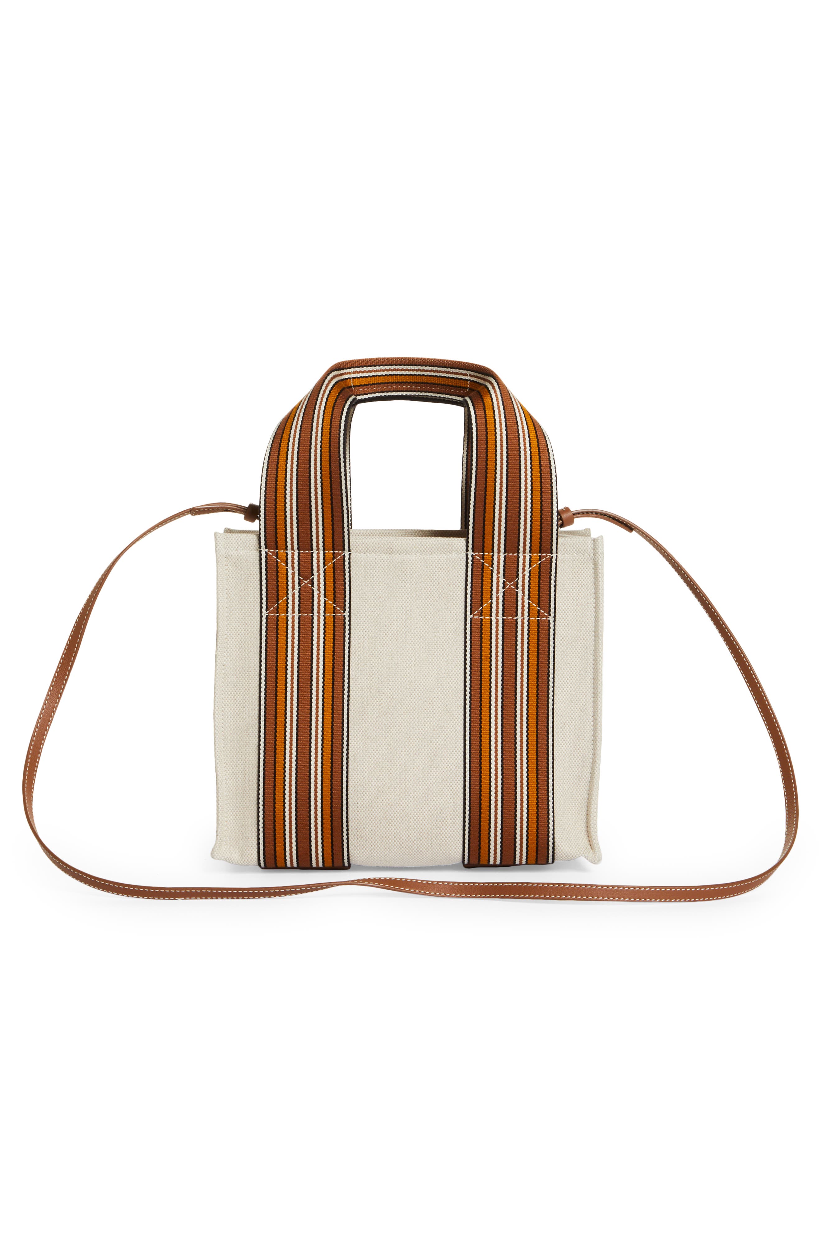Loro Piana The Suitcase Mini Stripe Linen & Cotton Tote, Alternate, color, 