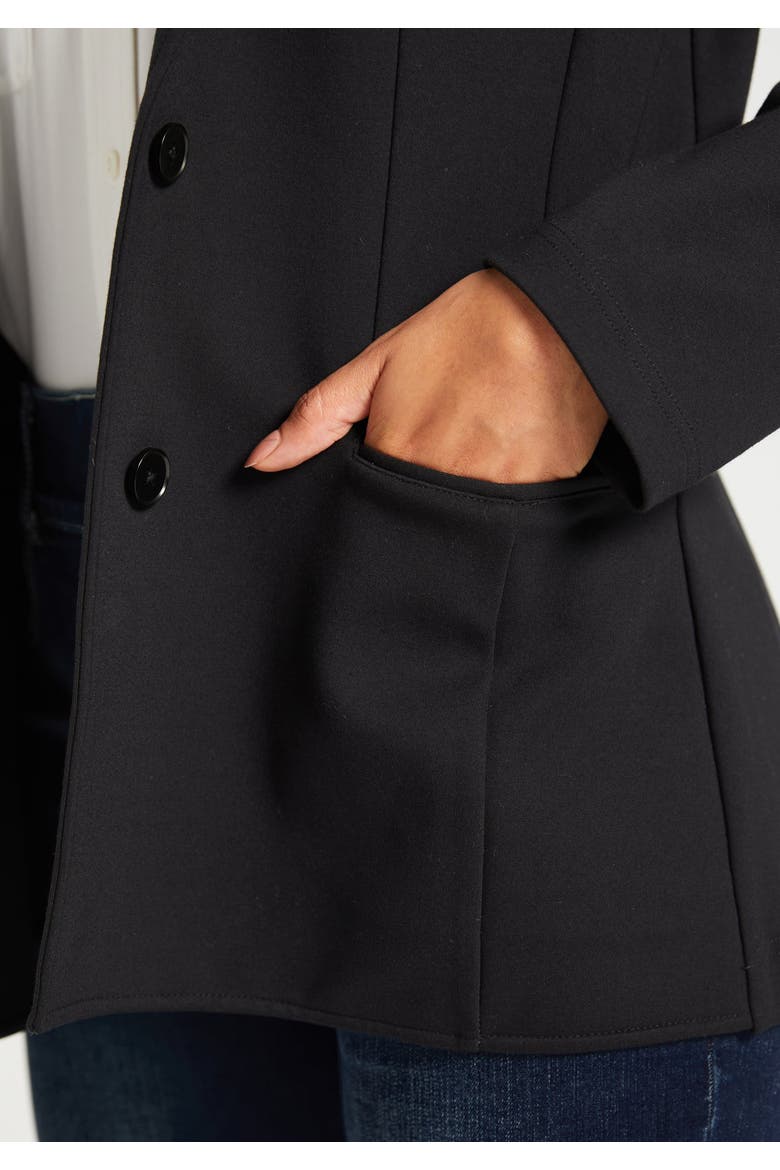 Classic Blazer Stretch Ponte, Alternate, color, Black