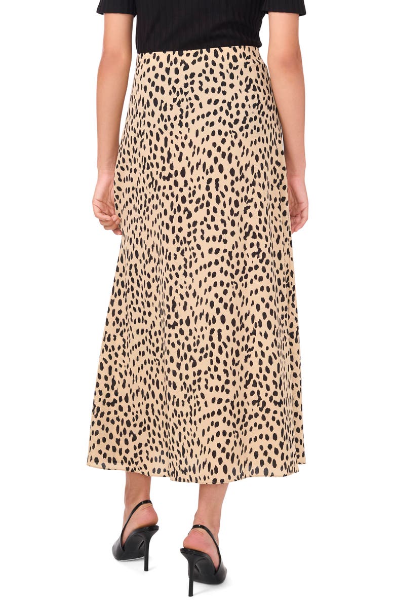 Vince Camuto Cheetah Print Bias Cut Maxi Skirt, Alternate, color, 