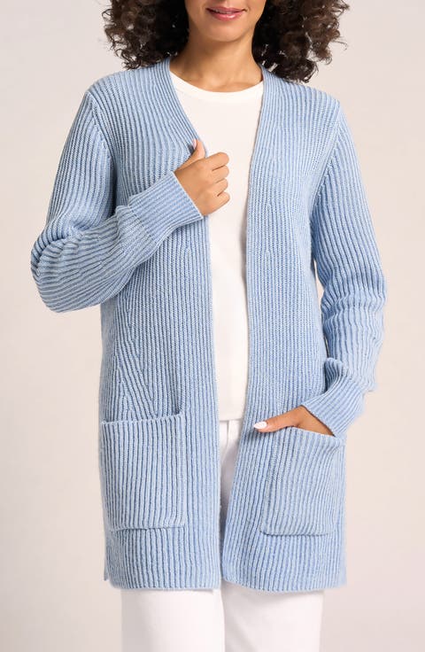 Faye Longline Open Front Cardigan