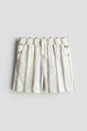 H&M Linen-blend Drawstring Shorts