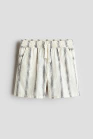 H&M Linen-blend Drawstring Shorts