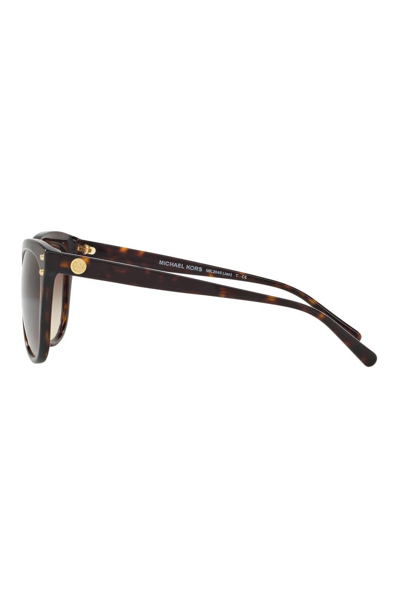 55mm Gradient Cat Eye Sunglasses, Alternate, color, DARK TORTOISE/ BROWN GRADIENT
