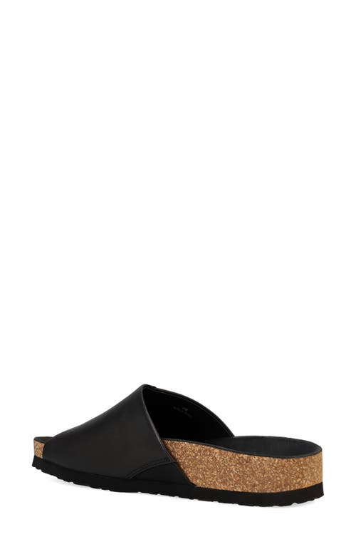 Eileen Fisher Edge Womens Leather Thong Sandals In Black
