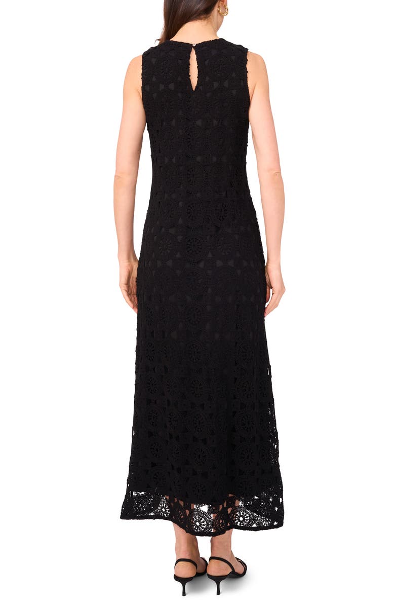 Vince Camuto Sleeveless Lace Cotton Maxi Dress, Alternate, color, 