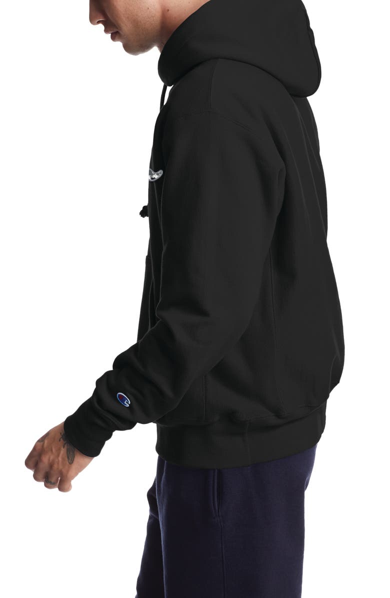 Champion Reverse Weave<sup>®</sup> Hooded Sweatshirt, Alternate, color,
