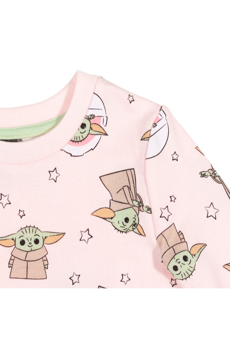 The Mandalorian Grogu Loungewear Pullover Sweatshirt, Alternate, color, Grogu Light Pink