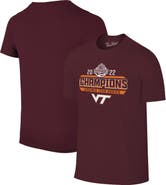 Retro Brand Men's Original Retro Brand Maroon Virginia Tech Hokies 2022 ACC Men's Basketball Conference Tournament Champions Locker Room T-Shirt