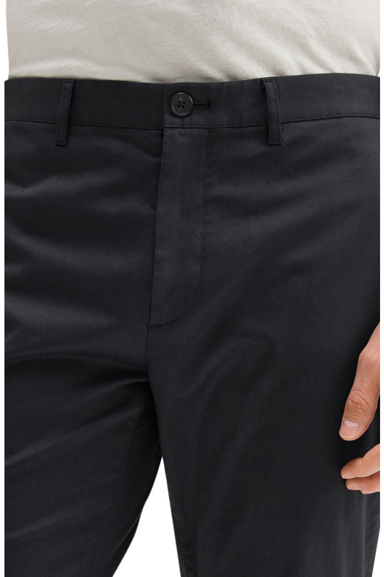 Zaine Hanson Stretch Cotton Blend Pants, Alternate, color, BLACK