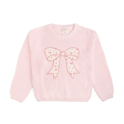 Ditsy Floral Bow Knit Sweater (Baby, Toddler, Little Kid 
Big Kid)