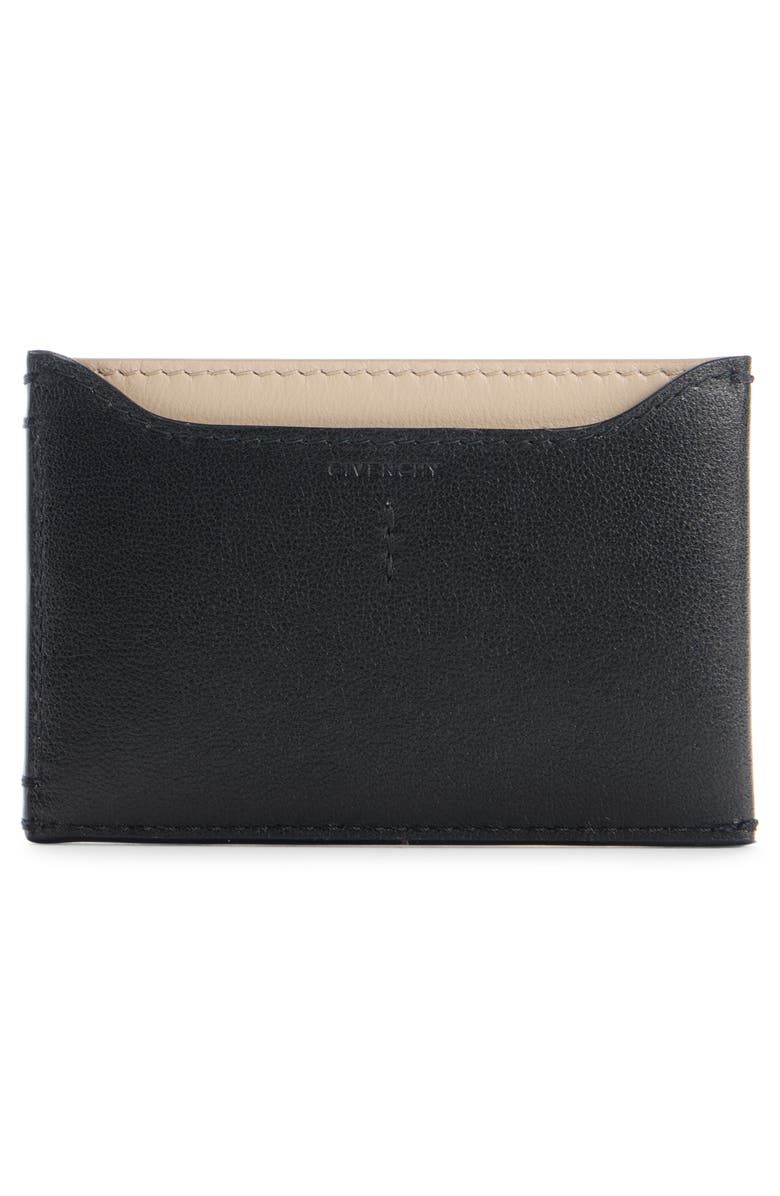 Givenchy Day Colorblock Card Case, Alternate, color, Black