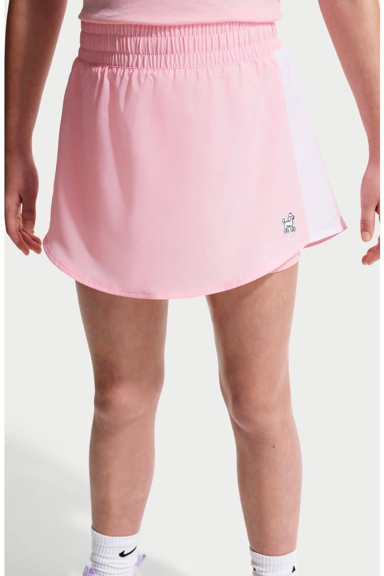 Kids' Nike One Skort, Alternate, color, MEDIUM SOFT PINK/ WHITE