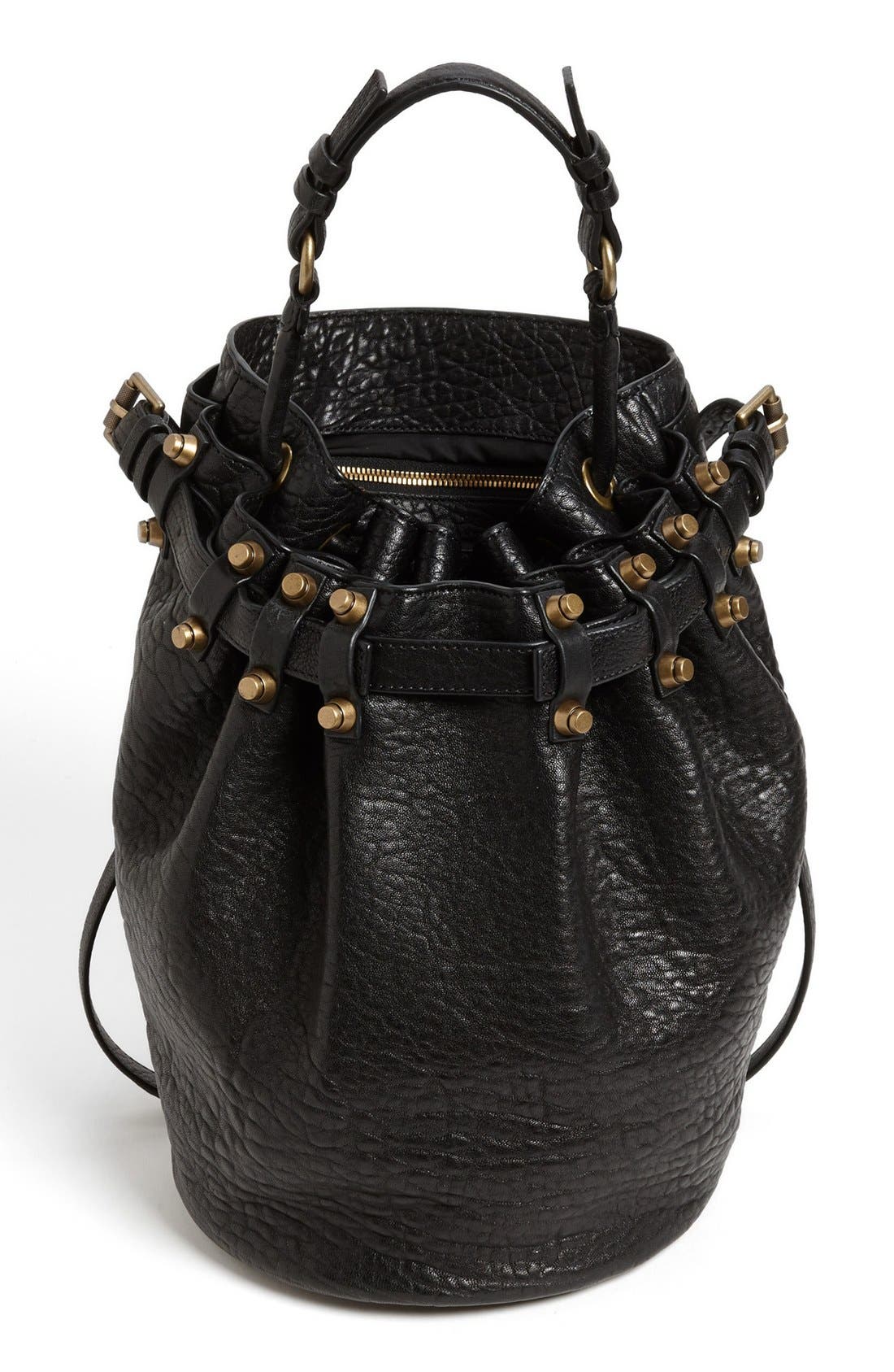 Alexander Wang 'Diego' Leather Bucket Bag, Main, color, 