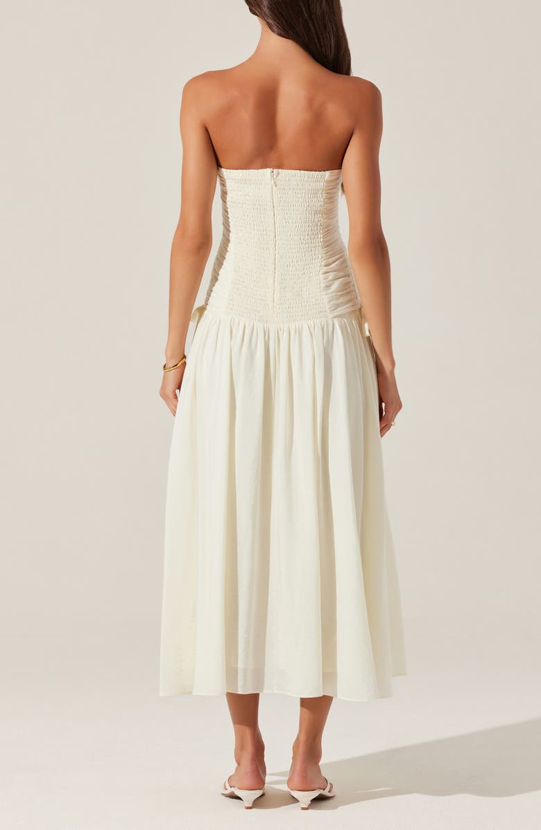 ASTR the Label Zori Strapless Dress, Alternate, color, Cream