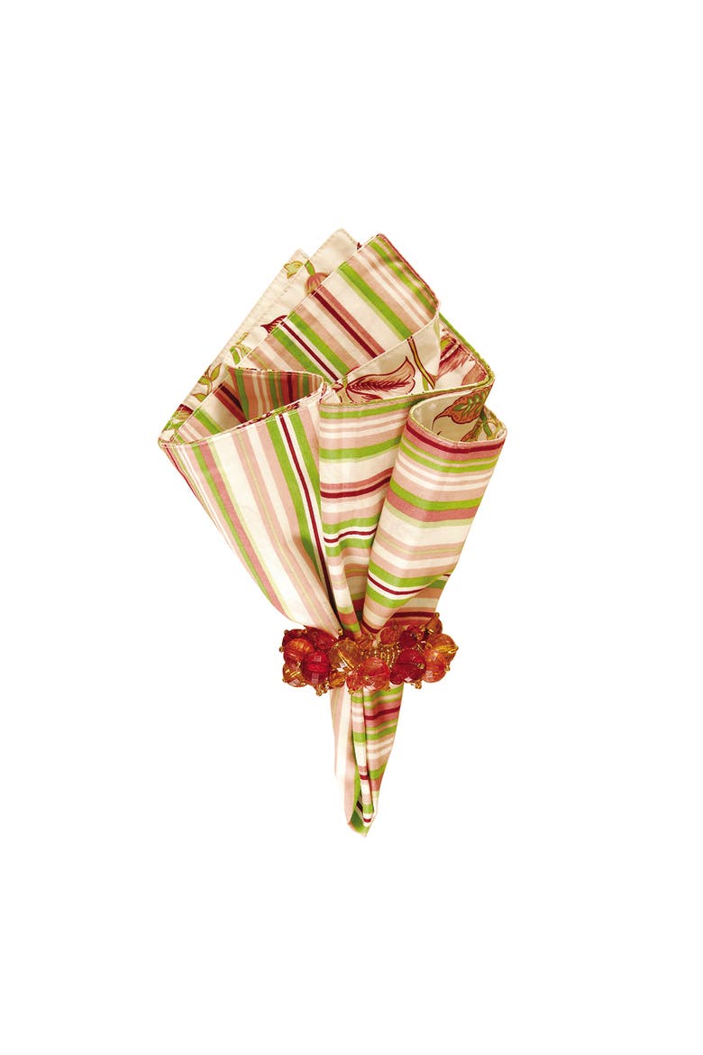 Jacobean Pink Napkin, Main, color, Pink
