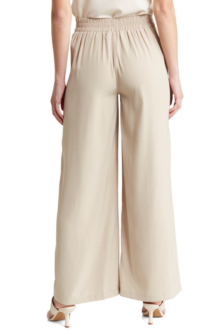 Twill Easy Wide Leg Trouser, Alternate, color, PUMICE