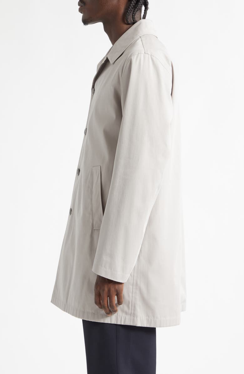Herno Dean Single Breasted Water Resistant Cotton Gabardine Trench Coat, Alternate, color, 9403 Pearl Gray