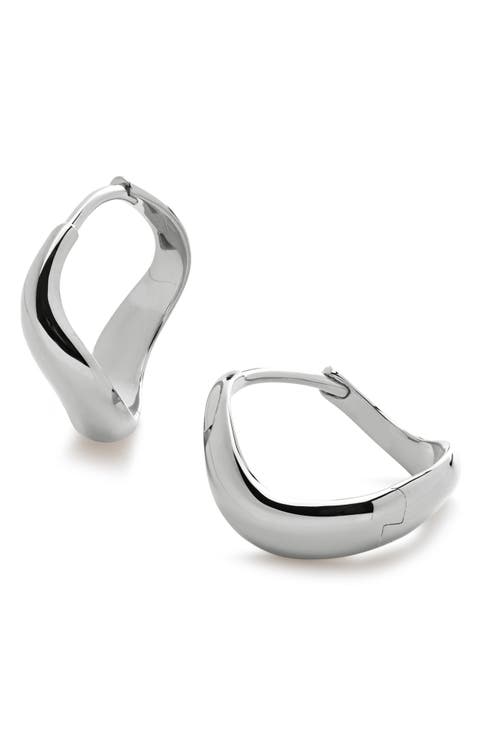 Small Swirl Hoop Earrings