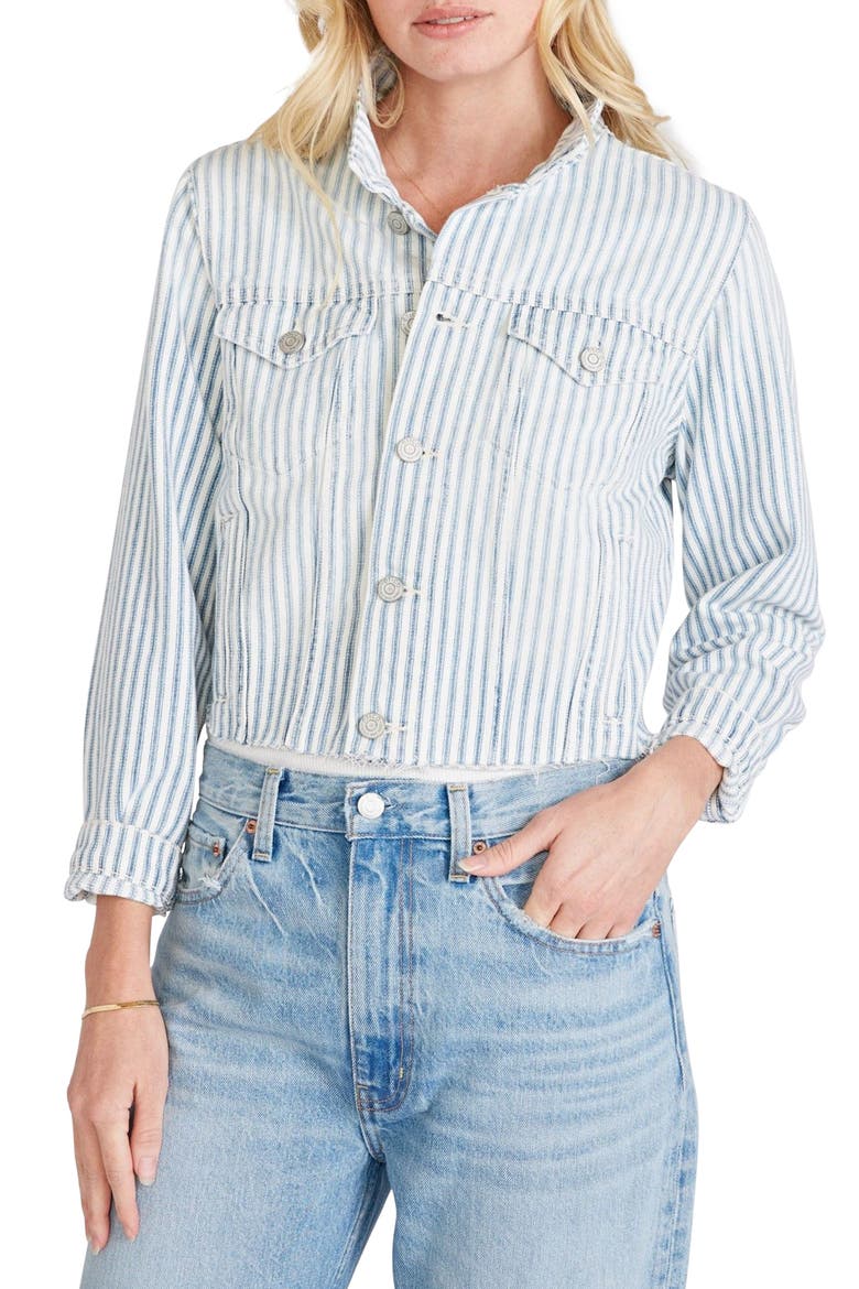 ETICA Lennox Crop Denim Jacket, Main, color, MALIBU